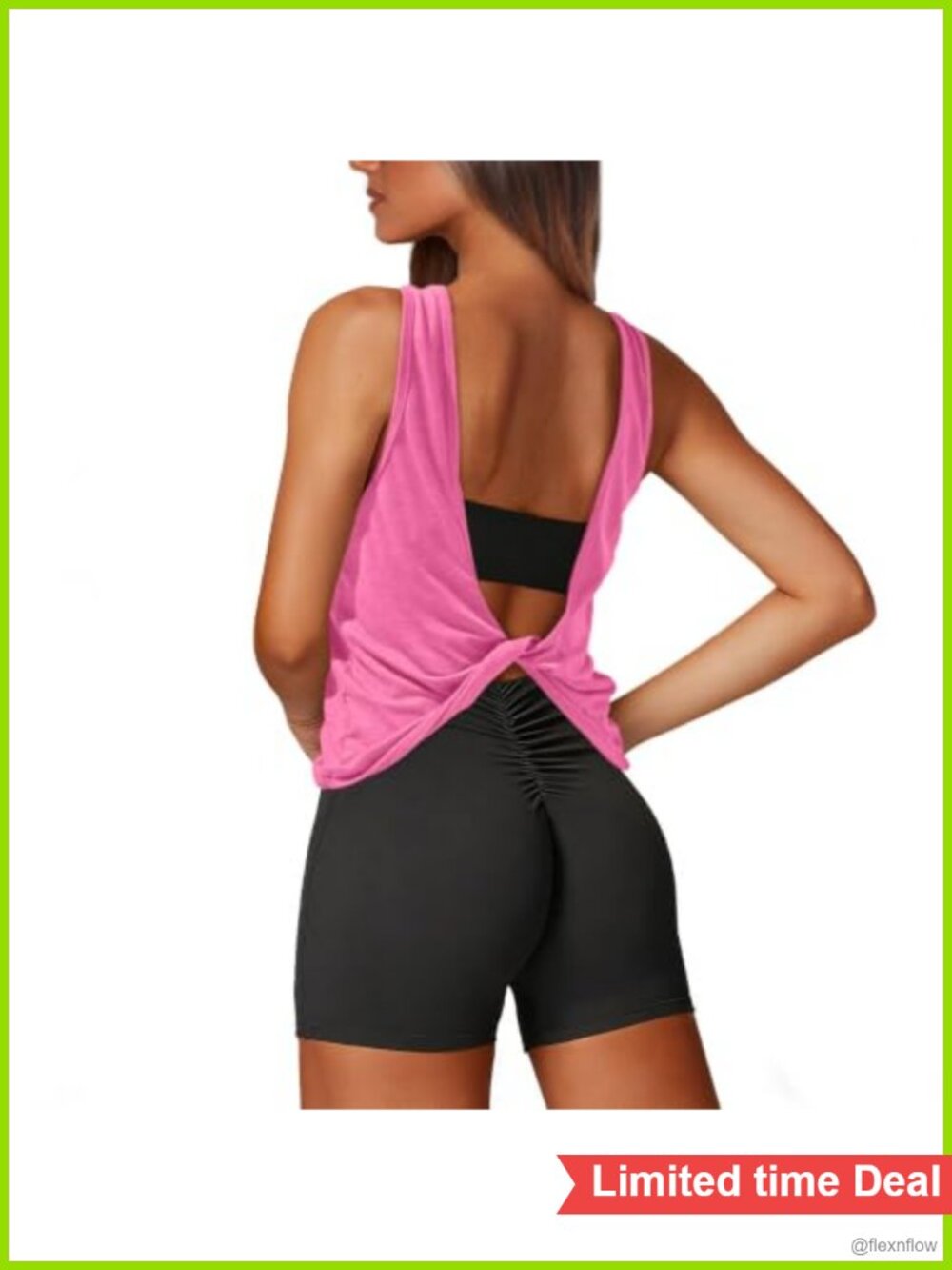 Womens Sleeveless Workout Tank Top Open Back Backless Athletic Gym Yoga Tee